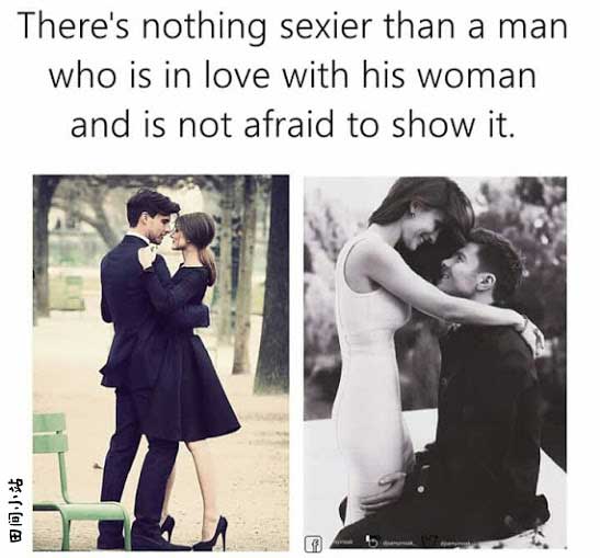 There’s nothing sexier than a man who is in love with his woman and is not afraid to show it.