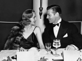 Carole Lombard and Clark Gable at a New Years Eve Party, 1939.