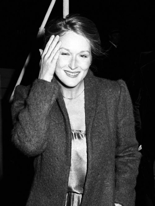 Meryl Streep attends Woody Allen’s New Years Eve’s Party in 1979