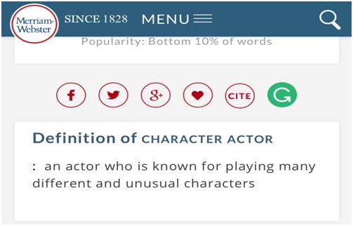 翻译研究 | Character actor是什么演员? - 田间小站