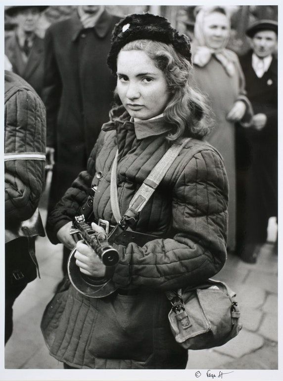 Erika, 15-year-old Hungarian anti-Soviet rebel, 1956