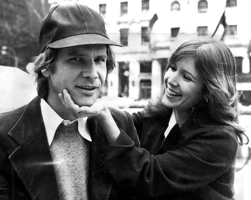 Harrison Ford and Carrie Fisher, 1980s