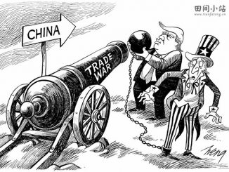 英语漫画 | 特朗普的对华贸易战重挫美国 Trump’s Misguided Trade War