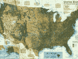 美国文化 | 美国地理基础知识之美国地形图