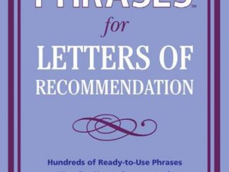 好书推荐 | 《留学推荐信写作指南》Perfect Phrases for Letters of Recommendation