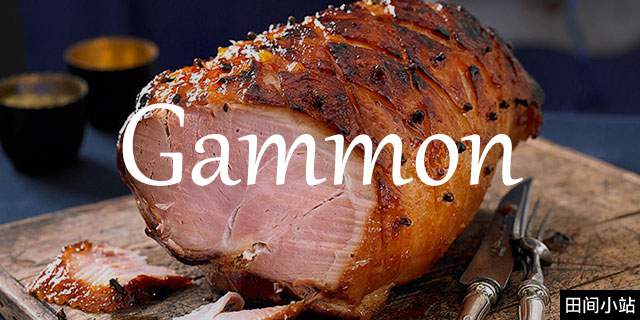 2018年牛津辞典年度词汇入围词：GAMMON 腌猪腿肉