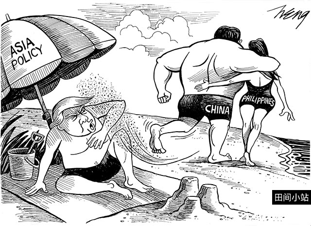 英语漫画 | 中菲交好，美国怎么办？