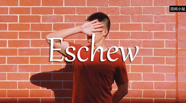 小词详解 | eschew