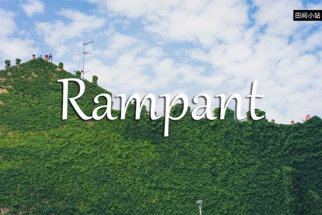 小词详解 | rampant